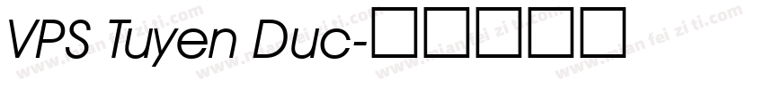 VPS Tuyen Duc字体转换
